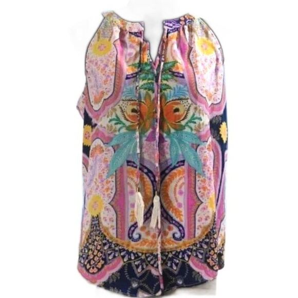 Rose & Olive Boho Colorful Size Small Top - Picture 2 of 5